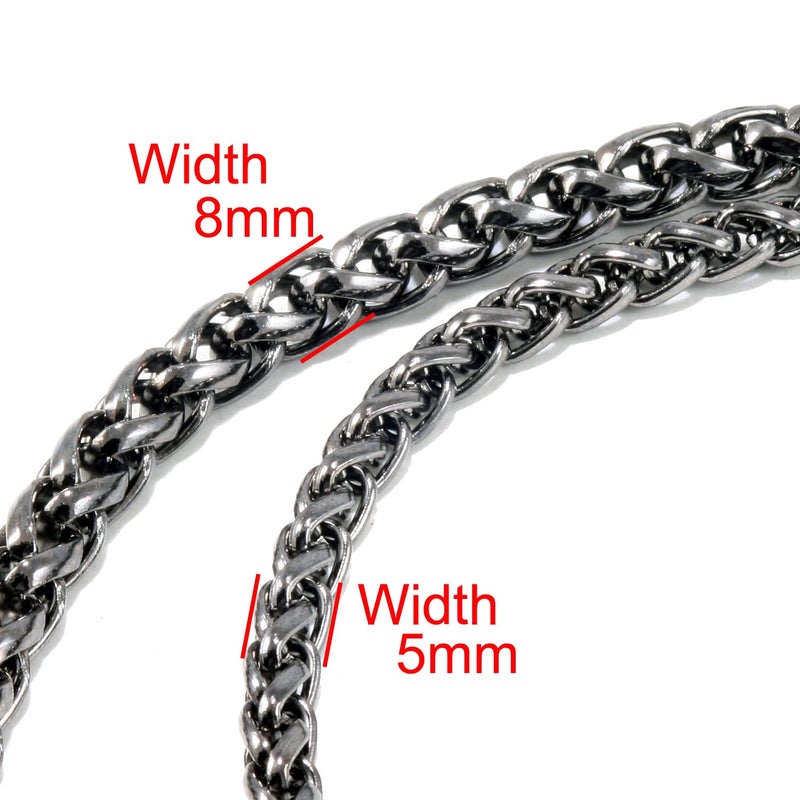 Double K DoubleK 2 Roof Durable Biker Key Jean Wallet Chain (24"/5.6oz) Black CS138 - Image 4